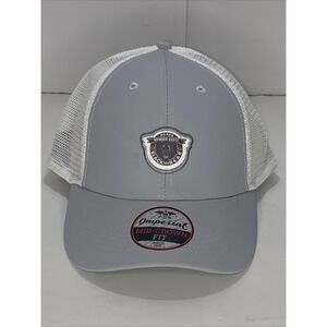 Imperial Sports Gray/White trucker hat Mid crown fit One SZ fits all